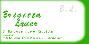 brigitta lauer business card